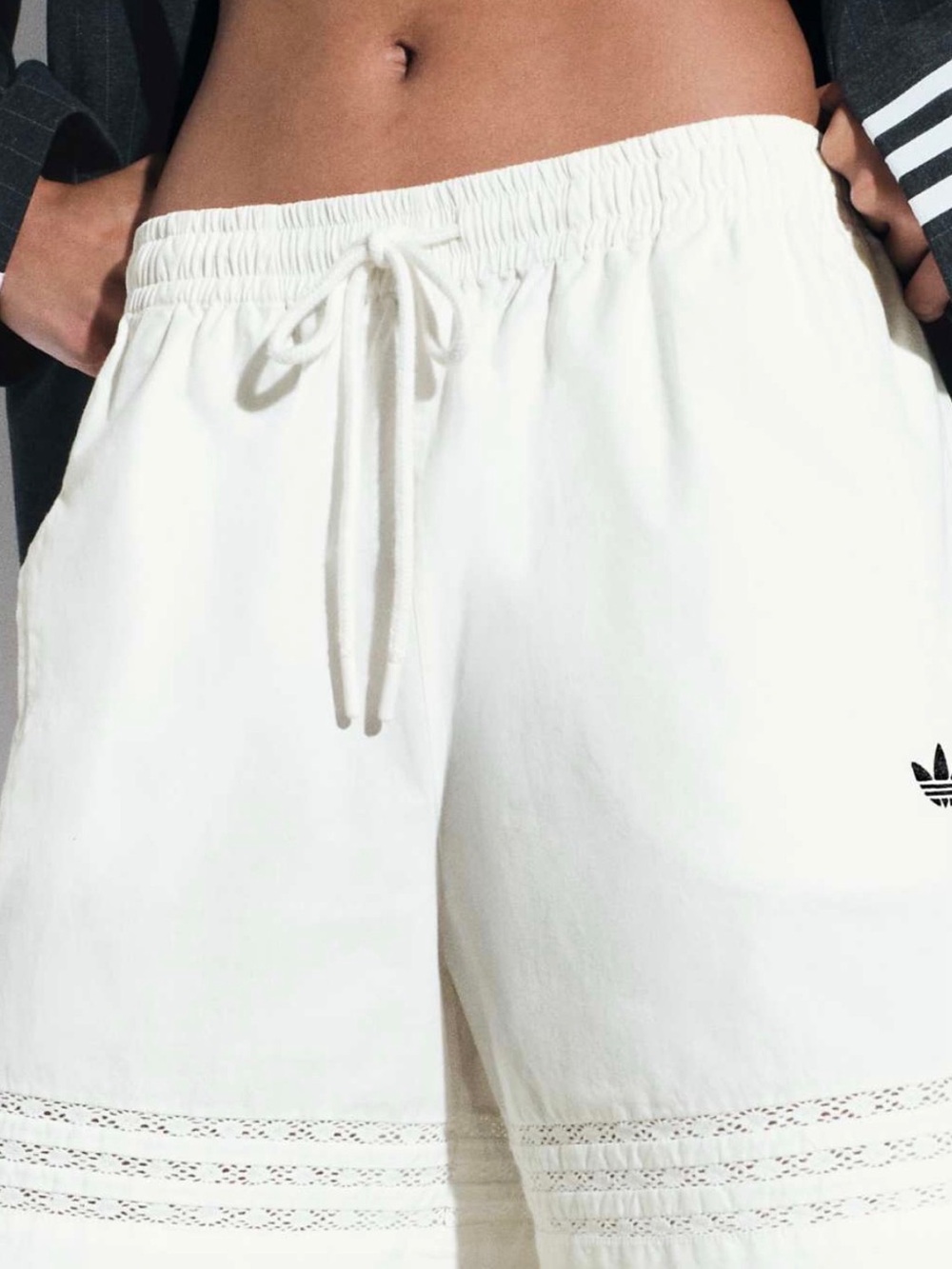 adidas Originals x ASOS Women’s White Lace Insert Shorts NWT